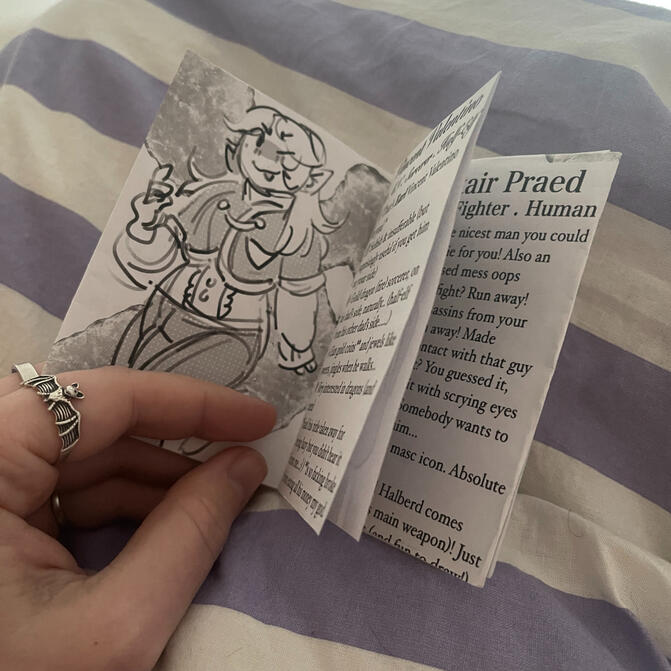 Personal Zine - 'These men live rent free in my mind so here's a zine about them!'